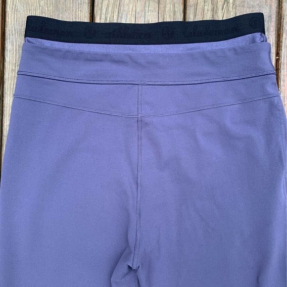 Lululemon Womens Activewear Pants Purple Stretch Pockets Belt Loops Pull On 6 - Picture 6 of 10